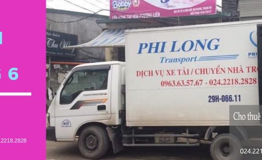 Dịch vụ cho thuê xe tải tại phố Trần Đăng Ninh