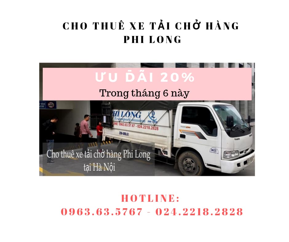 Dịch vụ cho thuê xe tải Phi Long tại phố Trưng Nhị