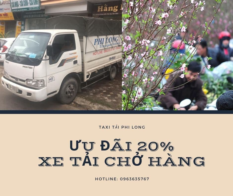 Dịch vụ taxi tải tại xã Vân Hà